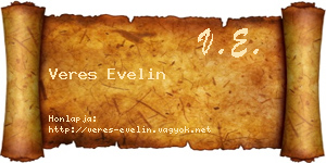 Veres Evelin névjegykártya
